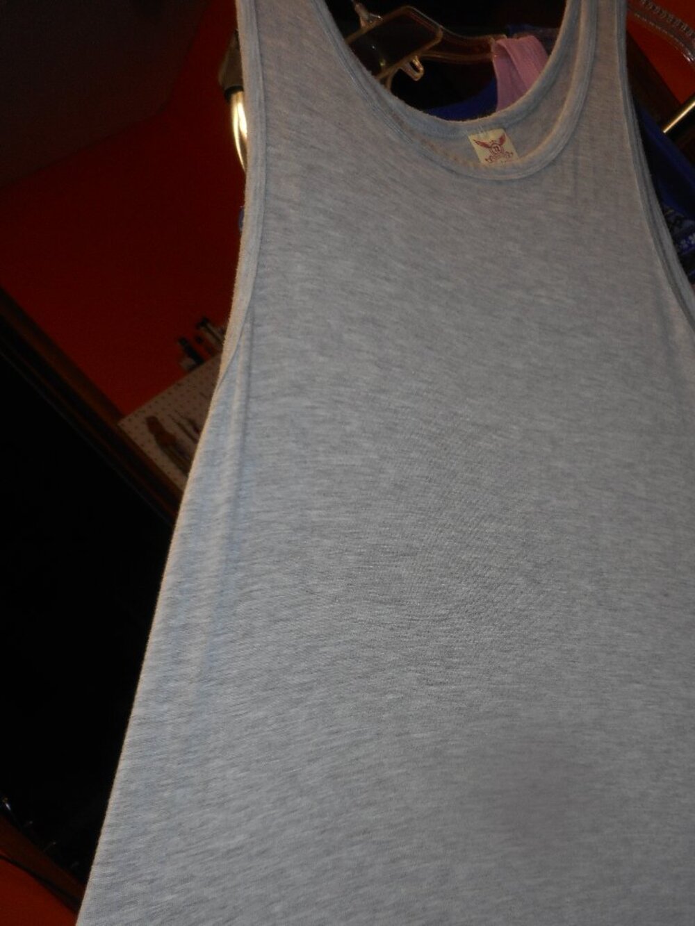 FADED GLORY - WOMEN'S MINI DRESS, SLEEVELESS, GRAY, SIZE L (12-14)
